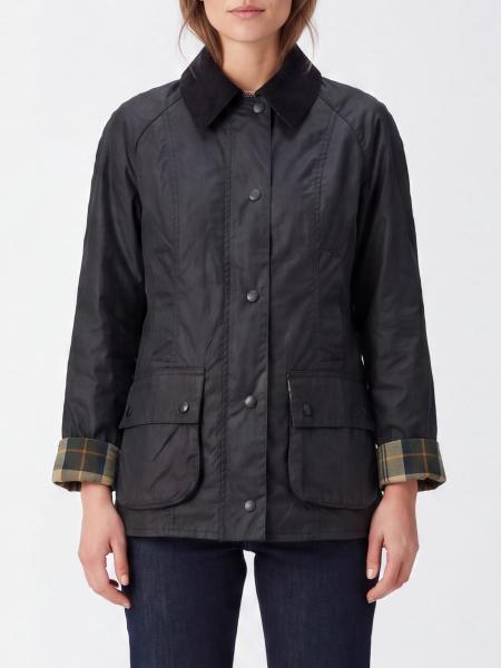Barbour Beadnell Waxed Cotton Jacket with Velvet Collar