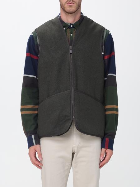 Barbour Warm V-Neck Fleece Utility Waistcoat with Zip Pockets