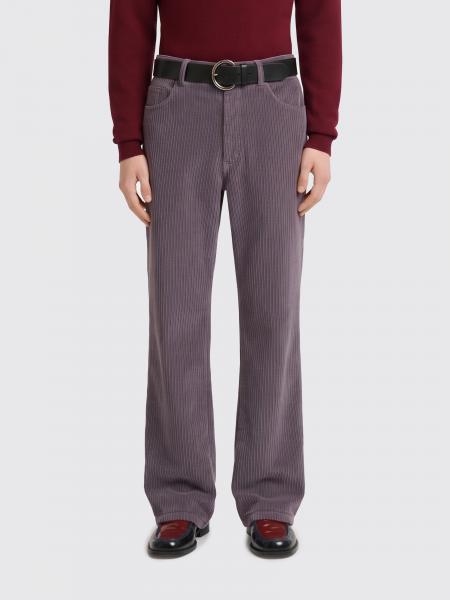 Pantalon évasé Marni en velours côtelé de cachemire à taille mi-haute