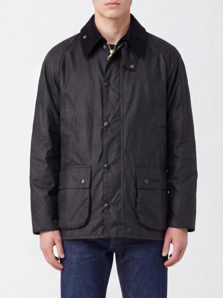 Bedale Relaxed Fit Waxed Cotton Jacket BARBOUR with Velvet Collar