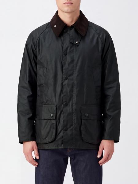Bedale Relaxed Fit Waxed Cotton Jacket BARBOUR with Velvet Collar