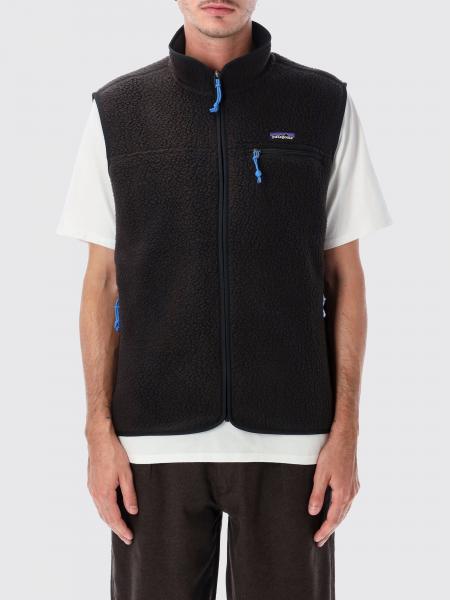 Patagonia Ms Retro Fleece Gilet with High Collar and Embroidered Logo