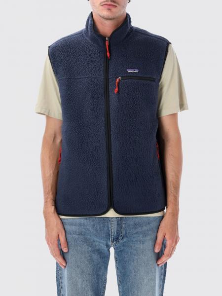 Patagonia Ms Retro Fleece Gilet with High Collar and Embroidered Logo