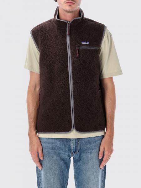 Patagonia Ms Retro Fleece Gilet with High Collar and Embroidered Logo