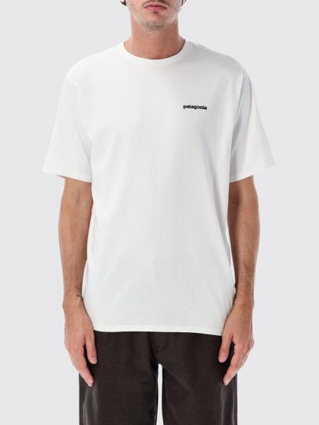 T-shirt Patagonia in misto cotone riciclato con logo stampato