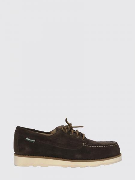 Sebago Suede Calfskin Boat Shoes with Laces