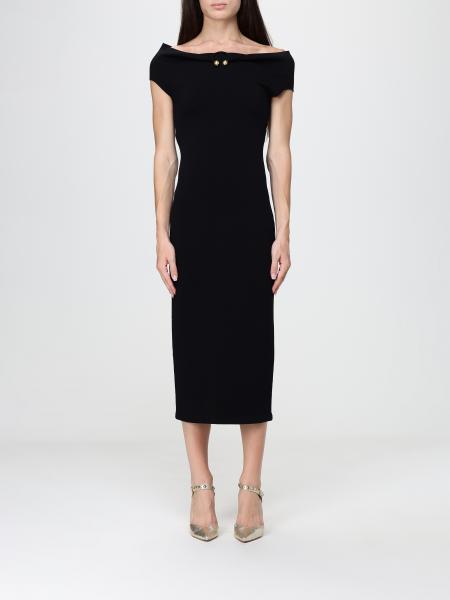 Off-the-Shoulder Midi Sheath Dress Alberta Ferretti with Back Slit
