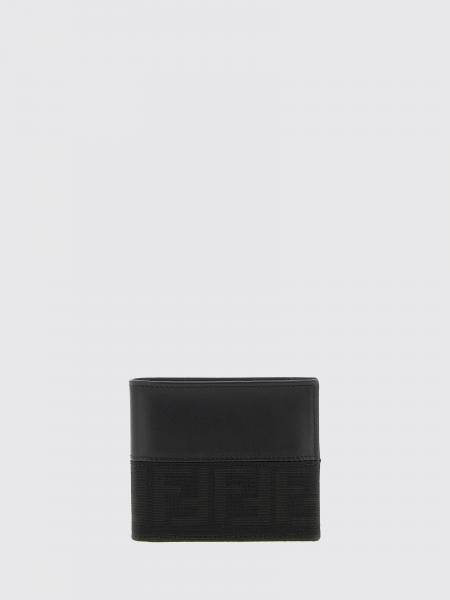 Fendi FF Monogram Jacquard Calfskin Leather Bifold Wallet