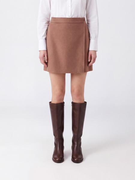 Semicouture High-Waisted Wool Wrap Miniskirt
