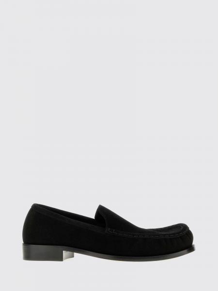 Suede Loafers Dries Van Noten with Round Toe and Leather Sole