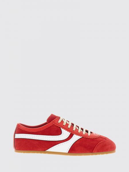 Sneakers basse Dries Van Noten bicolori in pelle scamosciata e liscia