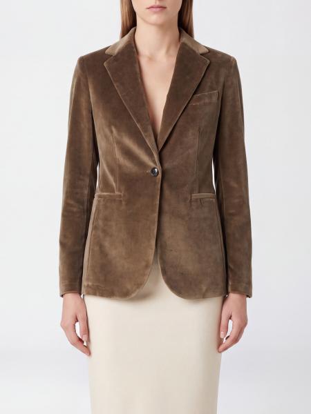 Single-Breasted Velvet Blazer CIRCOLO 1901 with Slit Pockets