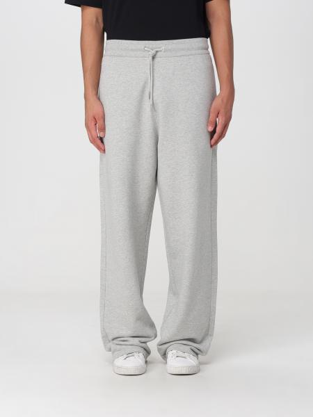 Straight-Leg Cotton Jogging Trousers Ami Paris with Embroidered Logo