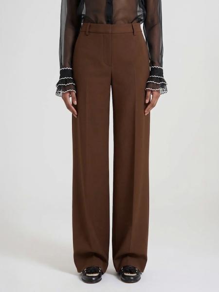 Ermanno Scervino ミッドライズ ストレートレッグ クレープトラウザー