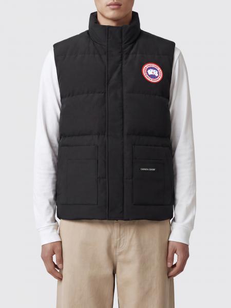 Gilet Canada Goose in misto cotone trapuntato con tasche a toppa