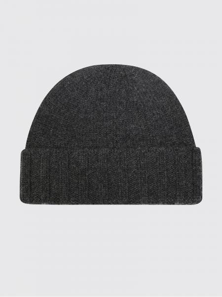 Drumohr Pure Cashmere Rib-Knit Beanie Hat with Cuff