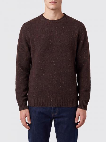 Drumohr Long-Sleeved Crewneck Jumper in a Virgin Wool and Cashmere Blend