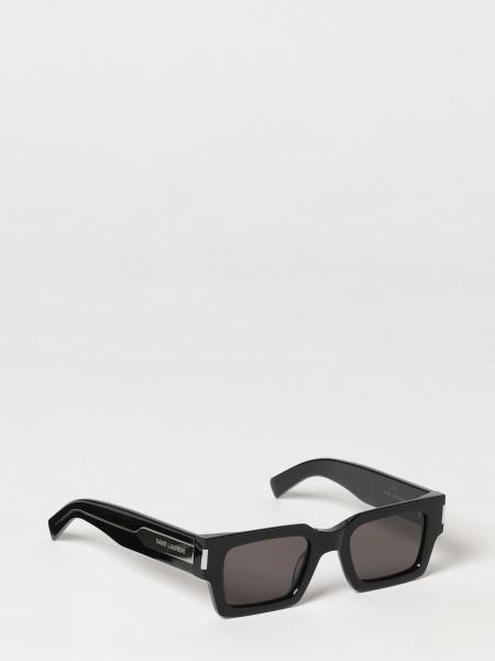 Rectangular Acetate Sunglasses Saint Laurent with Logo Lettering