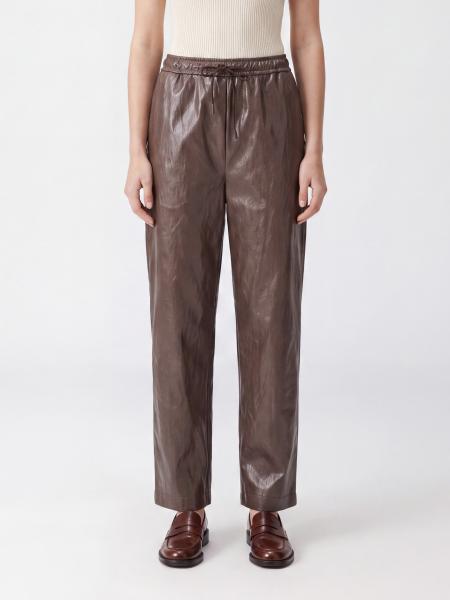 Sportmax Hochtaillierte Seidenhose mit geradem Bein und Kordelzug