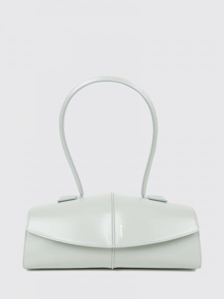 Linea Calfskin Leather Jil Sander Shoulder Bag with Tubular Handle