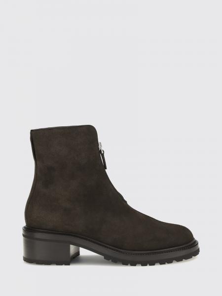The Row Hike Suede Leather Ankle Boots with a Lug Sole and Round Toe