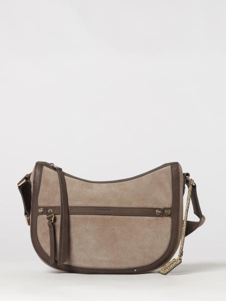 Luna Borbonese Recycled Nylon Crossbody Bag with Suede Details