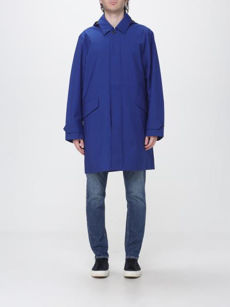 Paul Smith Single-Breasted Wool Trench Coat with Hood and Belt
