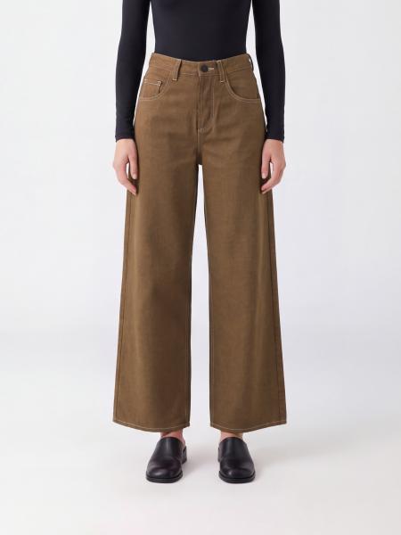 Uma Wang Phyllis High-Waisted Wide-Leg Trousers in Wool Blend