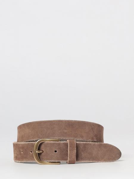Adjustable Suede Leather Belt Sebago with Pin Buckle