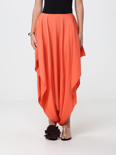 Asymmetric Long Skirt Alaïa in Cady with Elasticated Waist