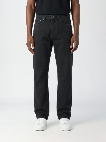 Stone Island Slim Fit Cotton Denim Jeans with Compass Logo Patch