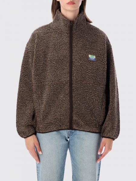 Chaqueta corta de forro polar American Vintage con cuello alto y cierre de cremallera