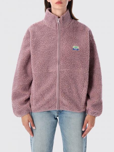 Chaqueta corta de forro polar American Vintage con cuello alto y cierre de cremallera