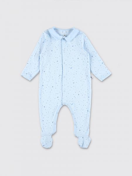 Baby's Graphic Print Cotton Onesie Petit Bateau with Collar