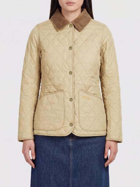 BARBOUR Annadale 修身绗缝夹克带灯芯绒衣领