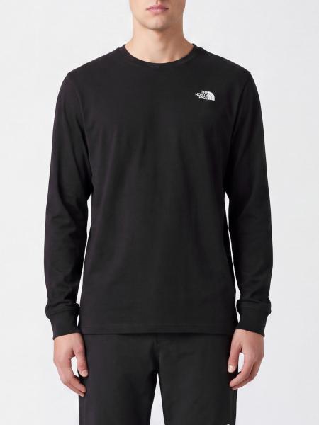 Long-Sleeved Cotton-Blend T-shirt The North Face with Embroidered Logo