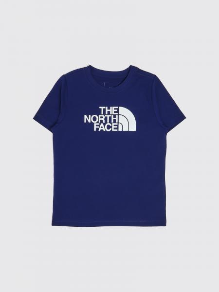 Хлопковая футболка для мальчиков The North Face с логотипом спереди и сзади