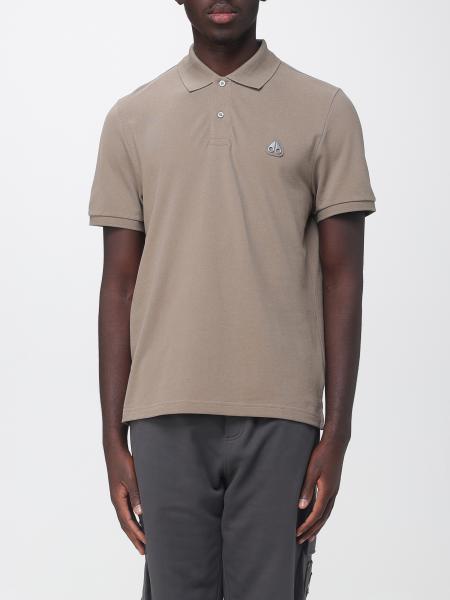 Short-Sleeve Cotton Polo Shirt Moose Knuckles with Applied Logo Patch