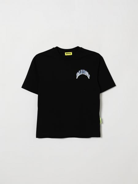 Jungen-T-Shirt aus Baumwolle von Barrow Kids mit Teddybär-Print und Logo