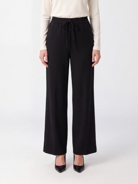 MM MAX MARA 抽绳腰身平纹针织阔腿运动裤