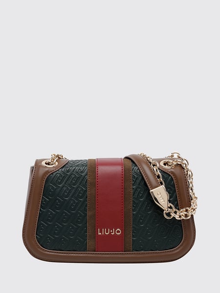 Crossbody Bag Liu Jo in Faux Leather with Monogram Logo and Flap Closure