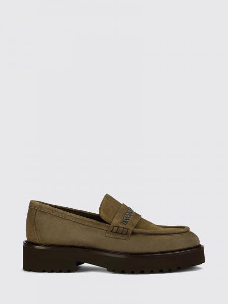 Mocassins Penny Doucal's en suède avec semelle crantée