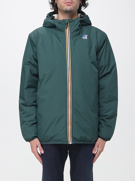 Fleece-Lined Hooded Nylon Windbreaker K-Way