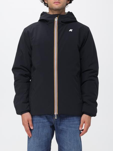 Reversible Hooded Windbreaker K-Way in Recycled Nylon