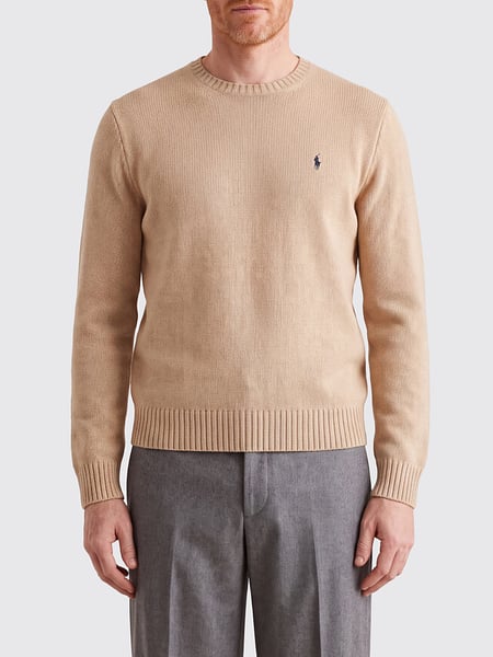 Polo Ralph Lauren Cotton Crewneck Jumper with Iconic Embroidered Pony Logo