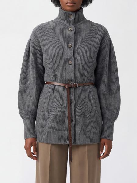 BRUNELLO CUCINELLI 高领开衫，羊毛、羊绒和真丝混纺，配腰带