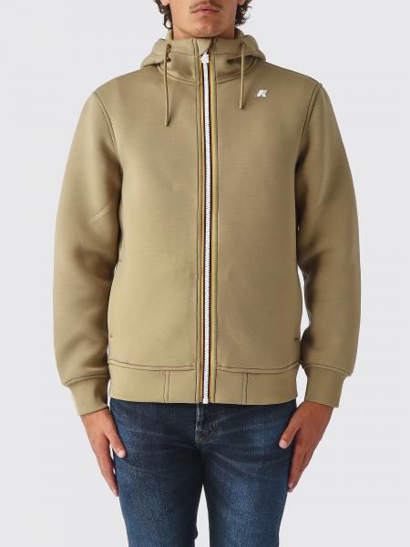 K-WAY Men's Zip-Up Hoodie in Stretch Technical Fabric