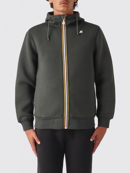 K-WAY Men's Zip-Up Hoodie in Stretch Technical Fabric