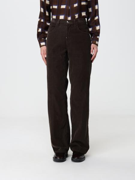 Dondup High-Waisted Slim Fit Corduroy Trousers in Velvet