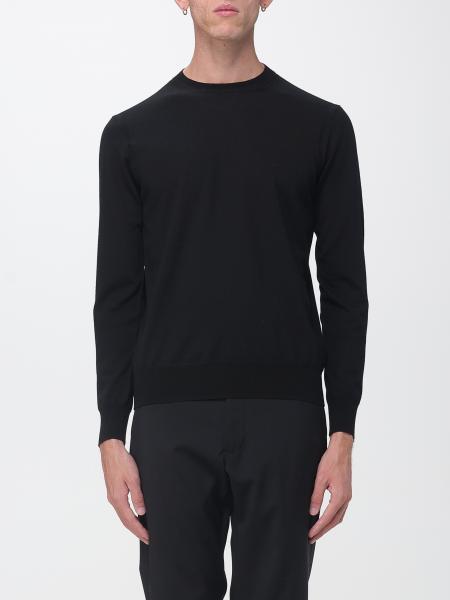 Ribbed-Trim Wool Crewneck Jumper Paolo Pecora